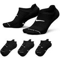 Nike Unisex Everyday Elevated No-Show Socks 3 Pack - Multi