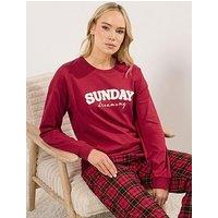 Long Tall Sally Tall Sunday Dreaming Lounge Top - Red