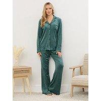 Long Tall Sally Tall Super Luxe Pj Set - Green