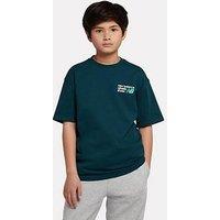 New Balance Junior Boys Nb Athletics Oversized Graphic T-Shirt - Green