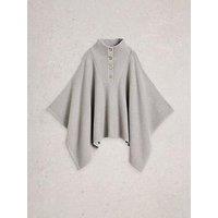 White Stuff Funnel Neck Poncho - Grey