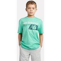 New Balance Junior Boys Athletic Graphic T-Shirt - Green