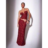 South Beach Ring Detail Bandeau Co Ord Top - Brown