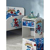 Spiderman Bedside Table - Sturdy Engineered Wood Construction, Small Side Table With Drawer For Kid'S Bedroom