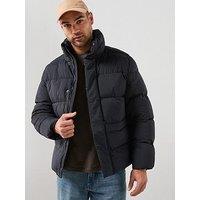 Mango Alonso Water Repellent Padded Jacket - Navy