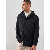 Mango Sancho Overcoat - Navy