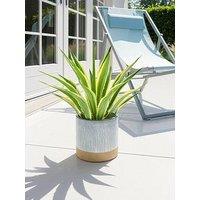 The Very Collection Seascape Planter 25Cm Blue/Natural