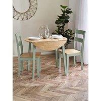 Julian Bowen Linwood Round Drop Leaf Dining Table With Choice Of 2 Or 4 Chairs - Dining Table & 4 Chairs