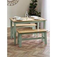 Julian Bowen Linwood Dining Table With Chair And Bench Options - Dining Table With 2 Benches