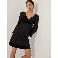 Monsoon Blair Bow Point Dress - Black