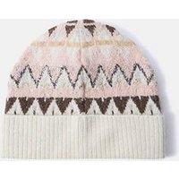Mint Velvet Fairisle Knitted Hat - White