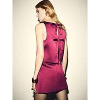 Mango Satin Bow Detail Top - Pink