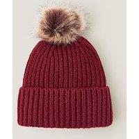 Monsoon Dede Bobble Hat - Red