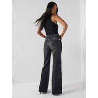 7 For All Mankind Luxe Vintage Modern Dojo Tailorless Jeans - Black