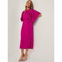 Monsoon Kara Kimono Dress - Purple