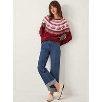 Monsoon Penny Pattern Jumper - Red