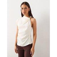 Mango Gold Detail Blouse - Cream