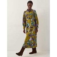 Monsoon Sonya Print Dress - Green