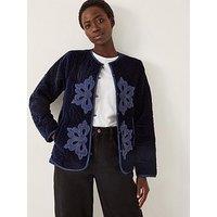 Monsoon Delilah Embroidered Jacket - Blue
