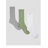 New Balance Logo Crew Socks 3 Pack - Multi