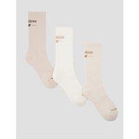 New Balance Back Script Crew Socks 3 Pack - Multi
