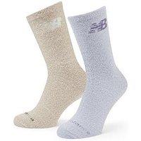 New Balance Shaggy Like Crew Socks 2 Pack - Multi