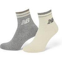 New Balance Layered Line Ankle Socks 2 Pack - Multi