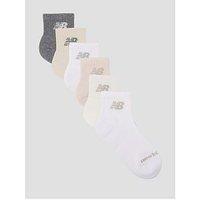 New Balance Everyday Seasonal Ankle Socks 6 Pack - Multi