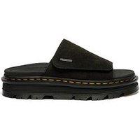 Dr Martens Zebzag Suede Sliders - Black