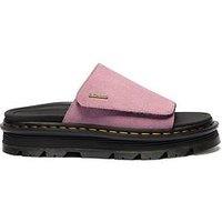 Dr Martens Zebzag Slide Sliders - Dusty Rose Suede