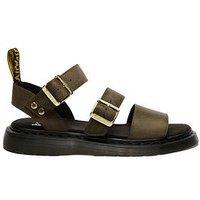 Dr Martens Gryphon Strap Sandals - Olive Green
