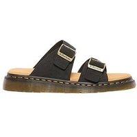 Dr Martens Josef Slide Sandals - Black Eh Suede