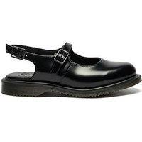 Dr Martens Madaline Mary Jane Polished Smooth Shoes - Black