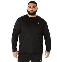 Asics Mens Running Core Long Sleeve T-Shirt- Black