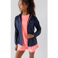 Asics Womens Running Road Packable Jacket - Navy