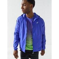 Asics Mens Running Road Packable Jacket - Blue