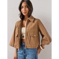 The Very Collection Barn Swing Jacket - Brown