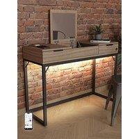 Xr Living Denver Dressing Table With Mirror, Wireless Charging And App Control