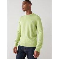 Lacoste Classic Fit Merino Wool Knitted Jumper - Light Green