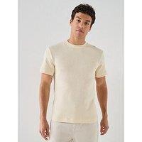 Lacoste Regular Fit Knitted T-Shirt - Beige