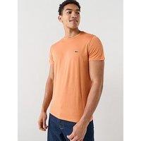 Lacoste Lacoste Pima Cotton Short Sleeve T-Shirt - Orange