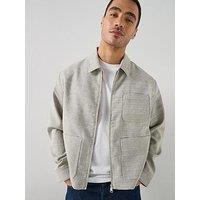 Lacoste Short Length Marbled Jacket - Grey