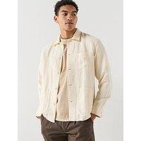 Lacoste Casual Linen Overshirt - Off White
