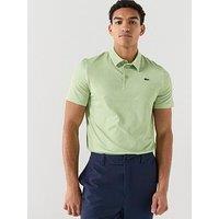Lacoste Regular Fit Printed Golf Polo Shirt - Vert/Blanc