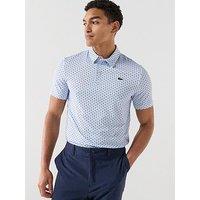 Lacoste Ultra-Dry Upf50 Jersey Golf 'Tee' Polo Shirt - Blue