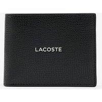 Lacoste Medium Ossian Leather Billfold Leather Wallet - Black