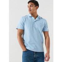 Lacoste Lacoste Classic Fit Jersey Open Neck Polo Shirt - Blue