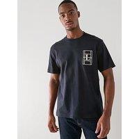 Lacoste Classic Fit Embroidered Heavy Cotton T-Shirt- Black