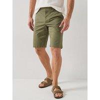 Lacoste Slim Fit Stretch Cotton Chino Bermuda Shorts - Khaki