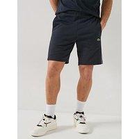 Lacoste Regular Fit Colorblock Fleece Shorts - Black